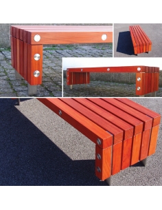 Banc avec structure en...